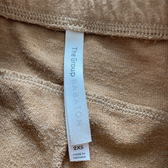 The Group by Babaton Rocket cotton camel : brown crop Jogger pants Aritzia XXS - Picture 6 of 7
